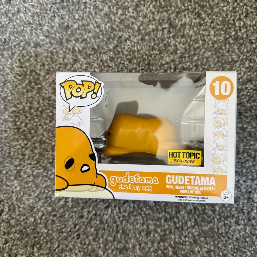 Hot Topic Gudetama Funko Pop Figure - Yellow